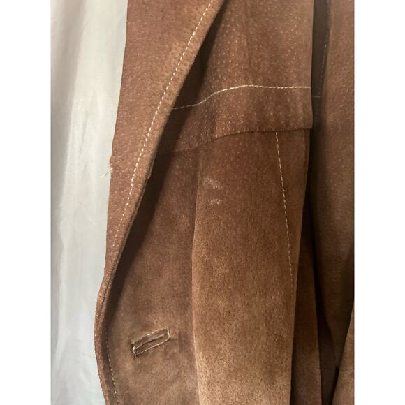 Wilsons Leather Vintage Y2K Brown Leather Suede M. Julian Jacket Size L Large - Picture 4 of 12